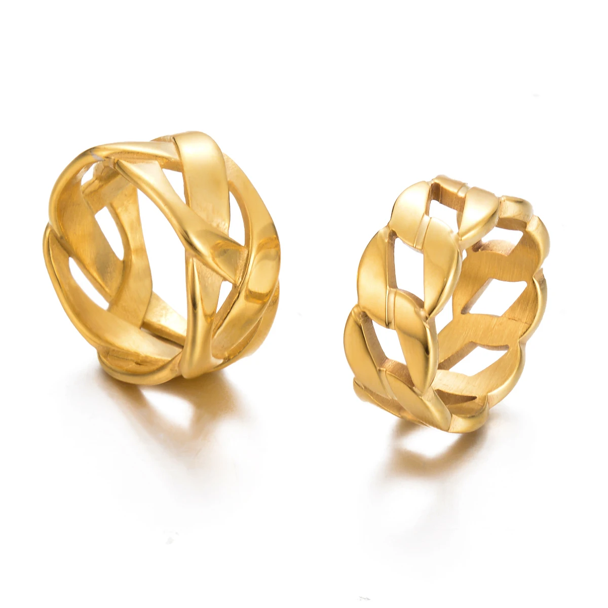 

Stainless Steel Rings for Men Women Hollow Out Geometric Unisex Fashion Jewelry anillos mujer