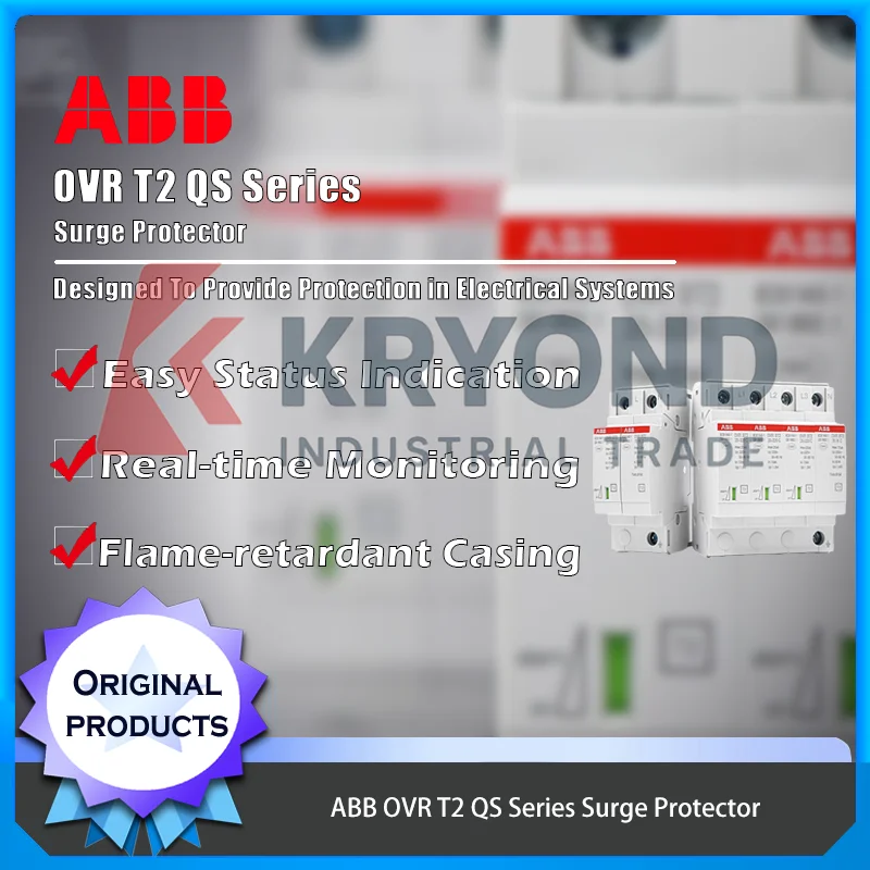 

ABB OVR T2 QS Series Surge Protection for Industrial Equipment and Electrical Systems with Fast Response and High Efficiency