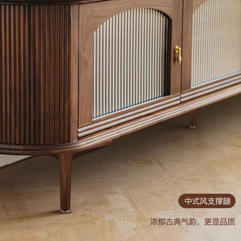 4Pcs Thickened Walnut Color Cabinet Legs Chinese Style Sofa Feet Furniture Feet TV Cabinet Support Legs Coffee Table Legs Metal