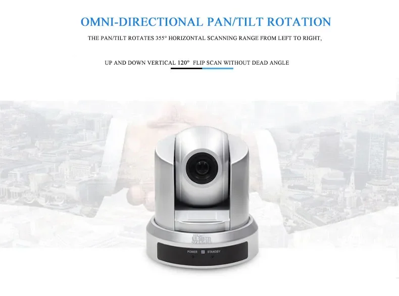 

2025 High Quality PTZ 1080P Camera with Preset Function Compatible with Various Software for Online Education