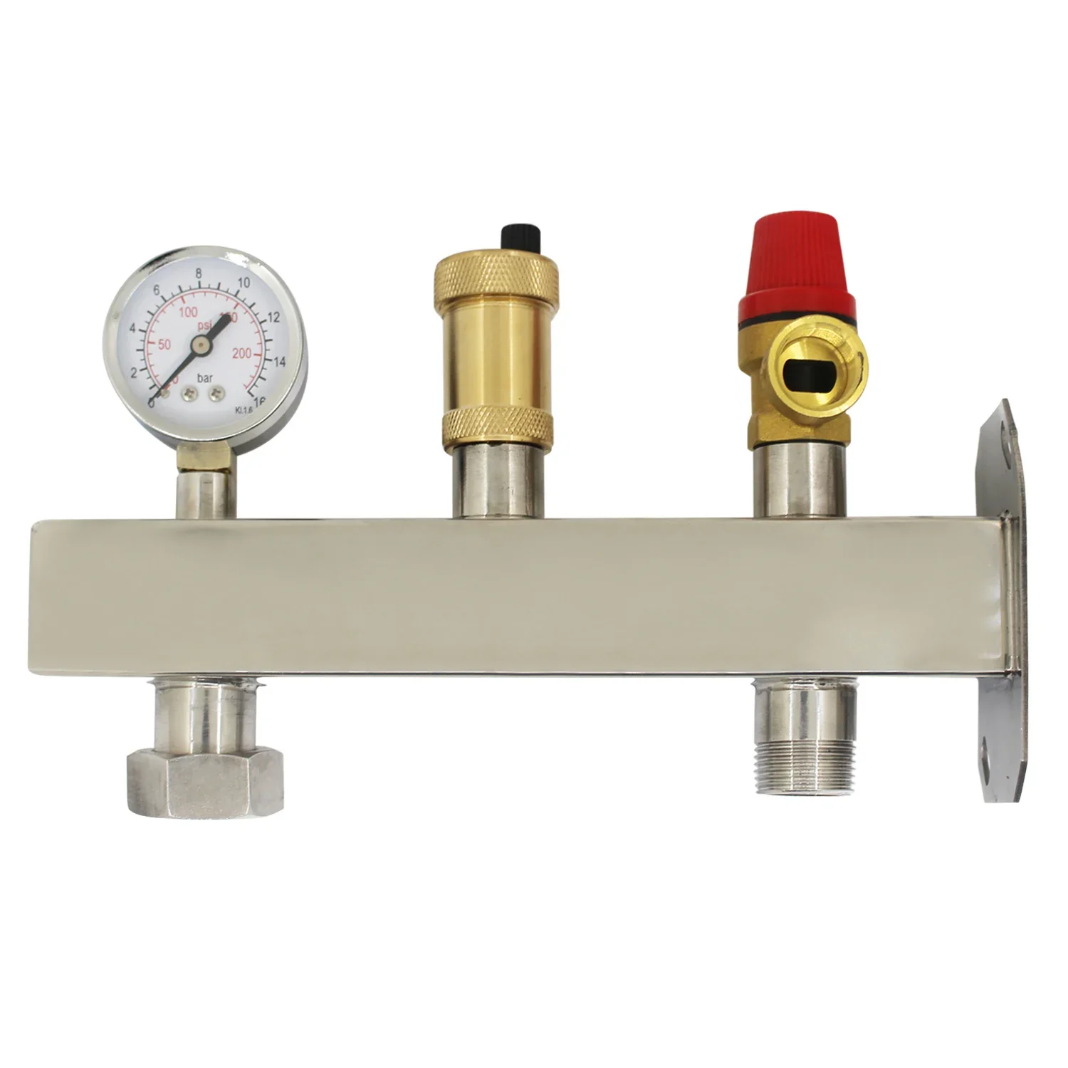 Expansion Tank Bracket Wall Mount for Expansion Tank Iron Autoclave for Sanitary Hot Water Tank Pressure Fixing Stainless Steel