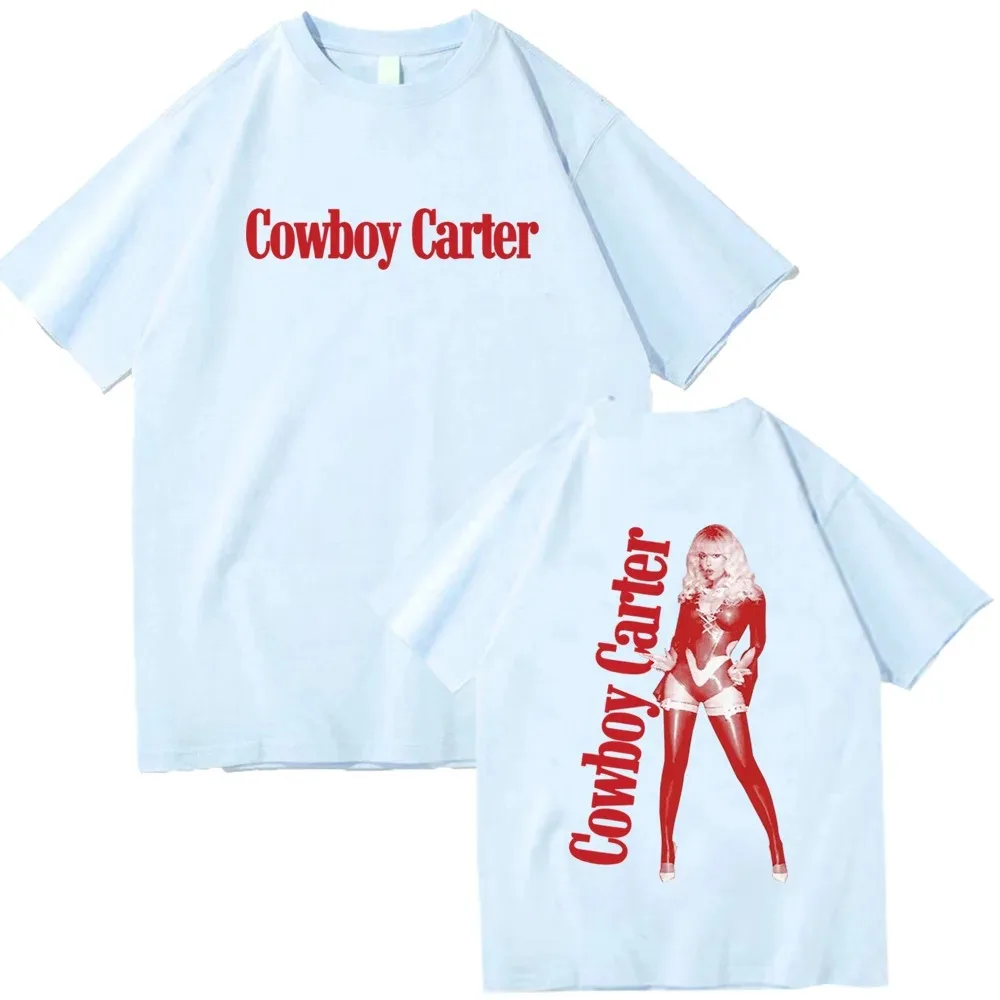 2024 Beyonce Cowboy Carter Album T-Shirts Woman Man Short Sleeve T Shirts Fans Gift Tops High quality Cotton Top Free shipping