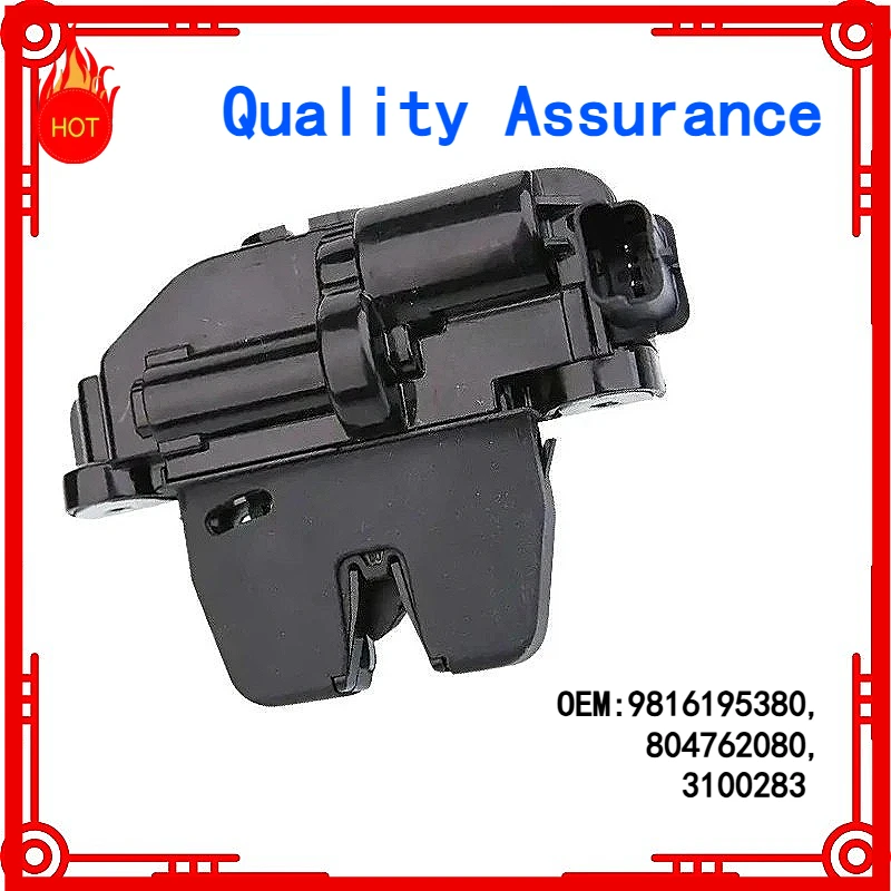 

Trunk Lock Luggage Door Lock Manual Rear Door Lock 9816195380, 9804762080, 3100283 For Citroen C4 Jumpy Peugeot 3008