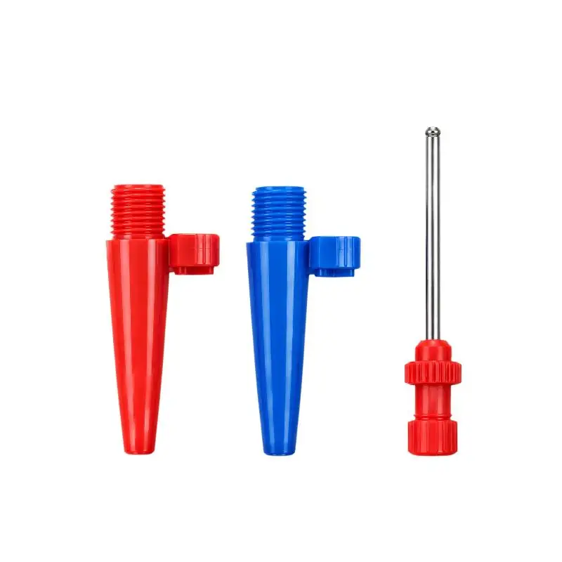 3Pcs Bicycle Tire Air Pump Adapter Kit Ball Inflating Needle Valve Connector for Bike Sports Inflatable Toys