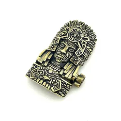 1 Set DIY Part Paracord Bracelet Buckle Brass Chief EDC Wear Gift For Men Women