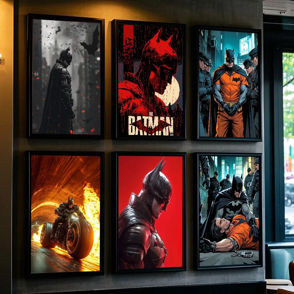 New B-Batman civilian hero  prison suit  Poster HD art sticky wall waterproof home living room bedroom bar aesthetic decoration