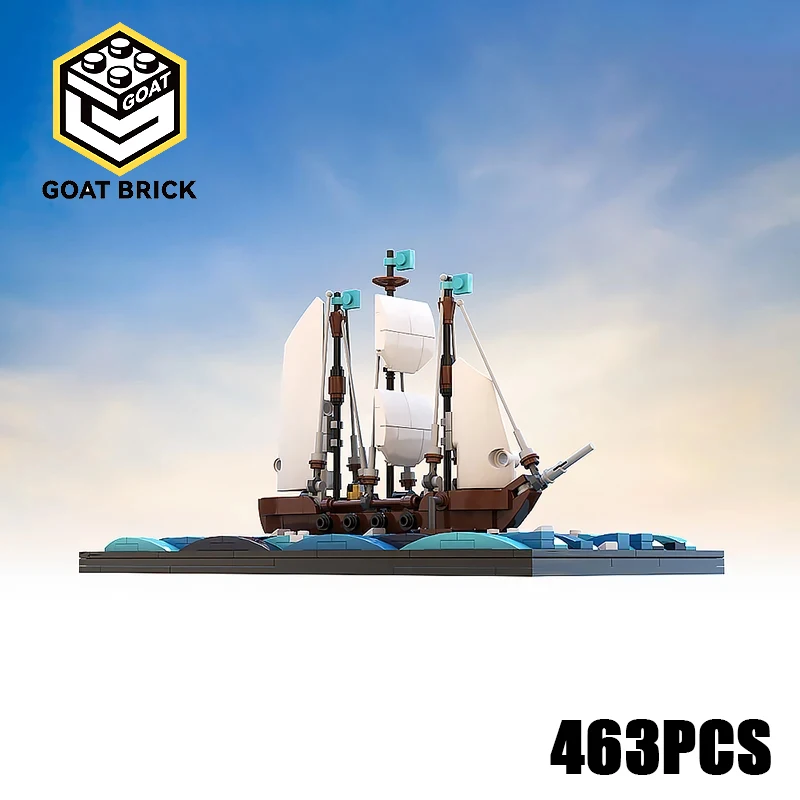 

Парусная тренировочная лодка Moc Building Block мини-парусник Технология Модульная кирпичная модель Подарки Рождественские игрушки Наборы для самостоятельной сборки