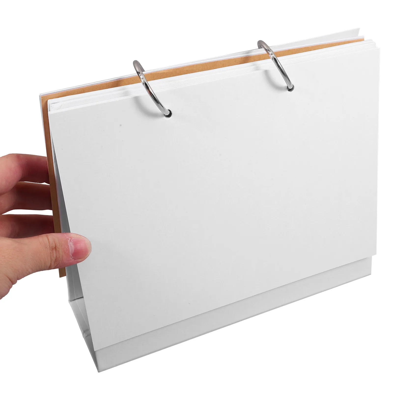 

Пустой настольный календарь DIY: бумажный, с переворачивающимися страницами, компактный, для офиса, учебы, граффити-планирования, подарок, декор для дома