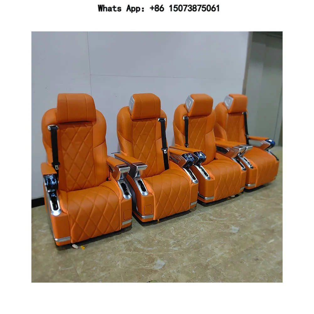 New Design Luxury VIP Aviation Seats for Mer-cedes-Ben-z Car Interior Upgrade Leather Nappa Material Adjustable Angle Function