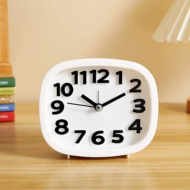 Mini Mute Alarm Clocks Battery Bedside Desk Table Home Decor Kid Gifts Portable