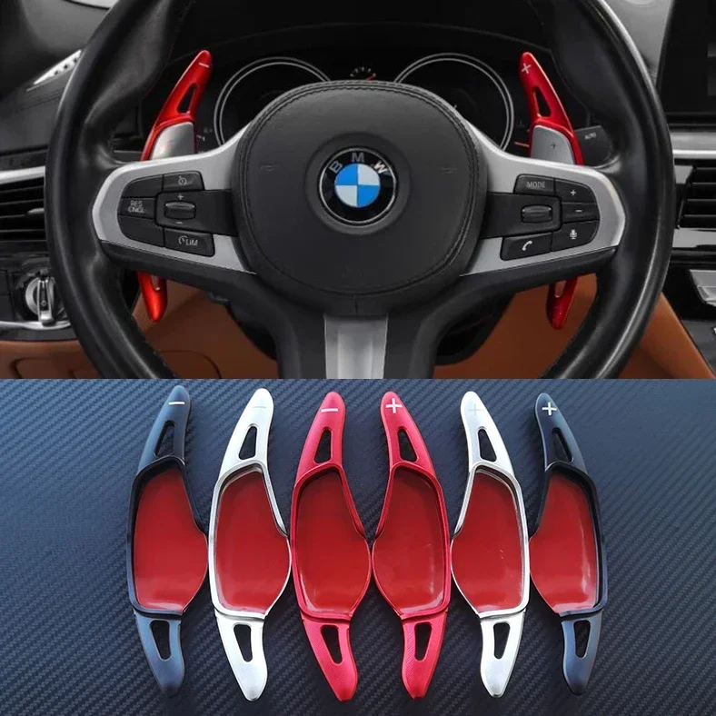 Car Steering Wheel Shift Paddle Shifter Extension Aluminum For BMW 3 Series G20 5 Series G30 G38 7 Series G11 G12 X4 F26 M5 F90