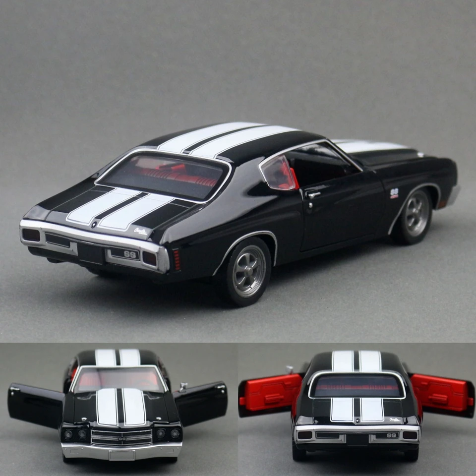 1/24 Chevrolet Chevelle 454 1970 Vintage Toy Car Model Diecast