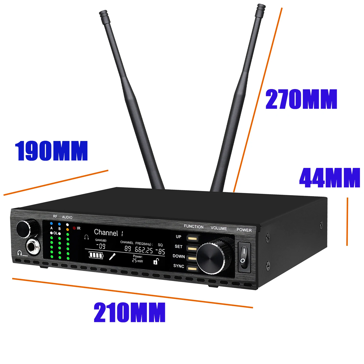 Leicozic AD4D-S KSM11 مكثف ميكروفونو ميكروفون أحادي القناة لاسلكي تنوع حقيقي لأداء المسرح 500/600/900 ميجا هرتز