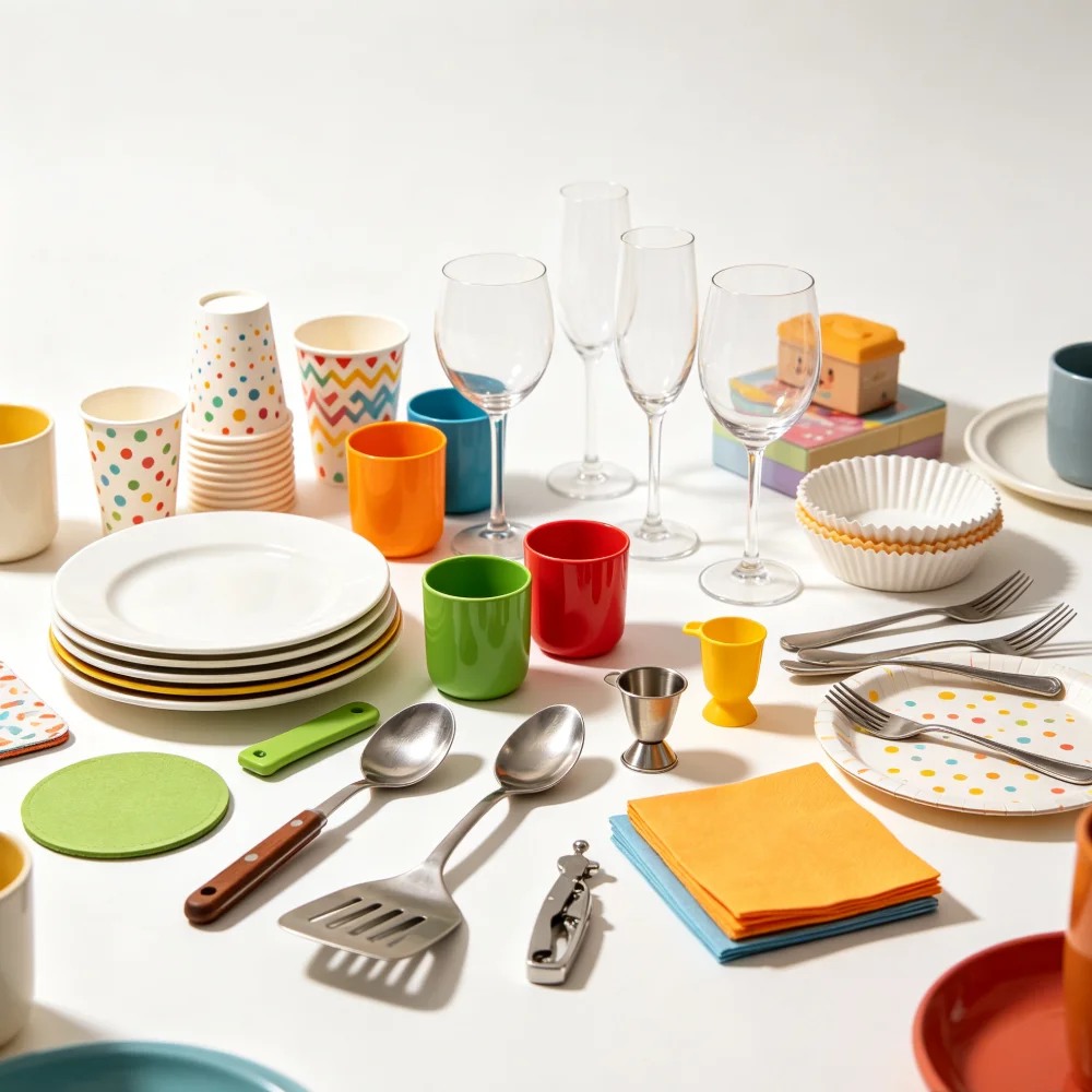 Bright Translucent Glass Tableware Mystery Box Matches Cold Dishes, Drinks And Light Meal Collocations