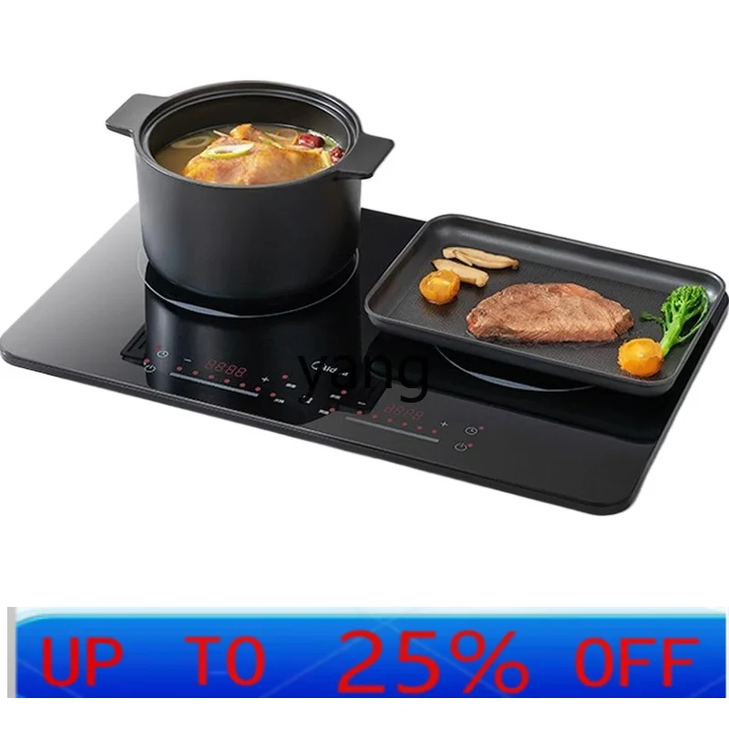 LTT  Household Mobile Double-Head Stove Intelligent Two-Stove Double-Head Desktop Battery Oven Electric Stove