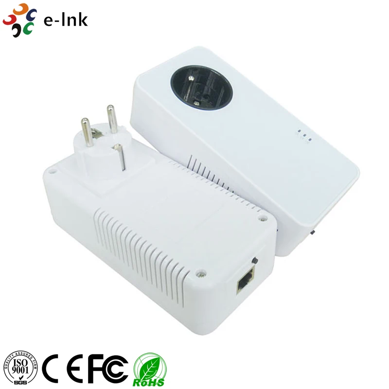 1200Mbps Passthrough Powerline Adapter with Power Socket