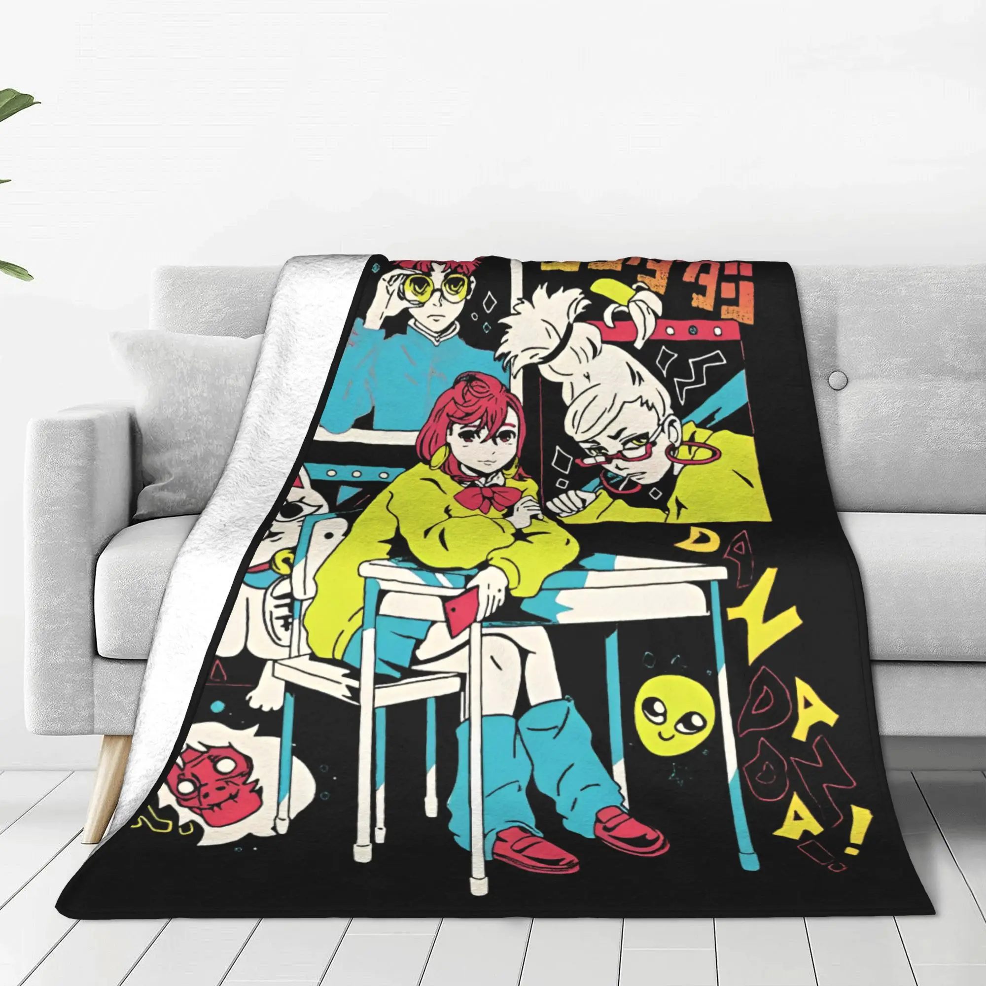 Dandadan Anime Ayase Momo Okarun Blanket Cover Fleece Manga Japan Warm Throw Blankets Outdoor Travel Bedroom Plush Thin Quilt