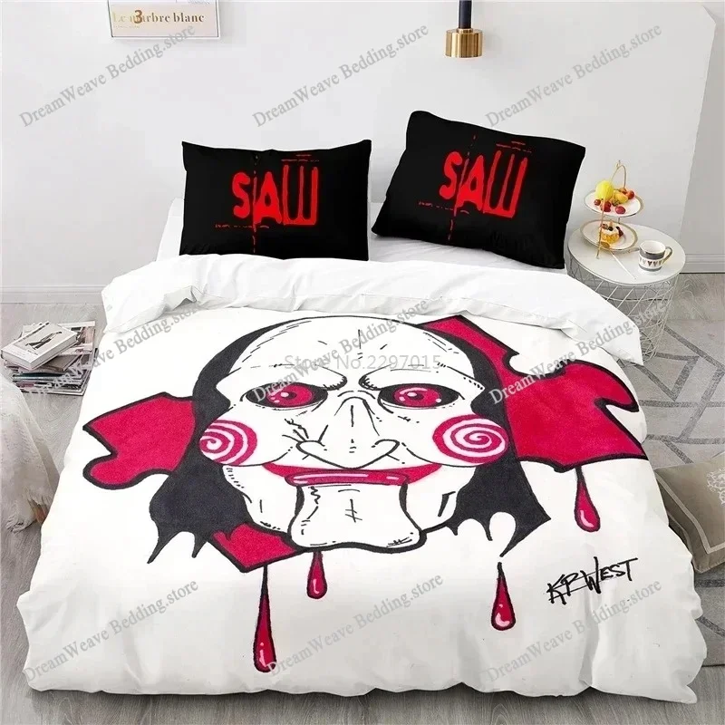 

Horror Saw Movie Sheets Quilt Covers Bedding Dormitory Sheets Bedding Set Soft Warm Bedding Set Luxury Gift Home Textileextile96