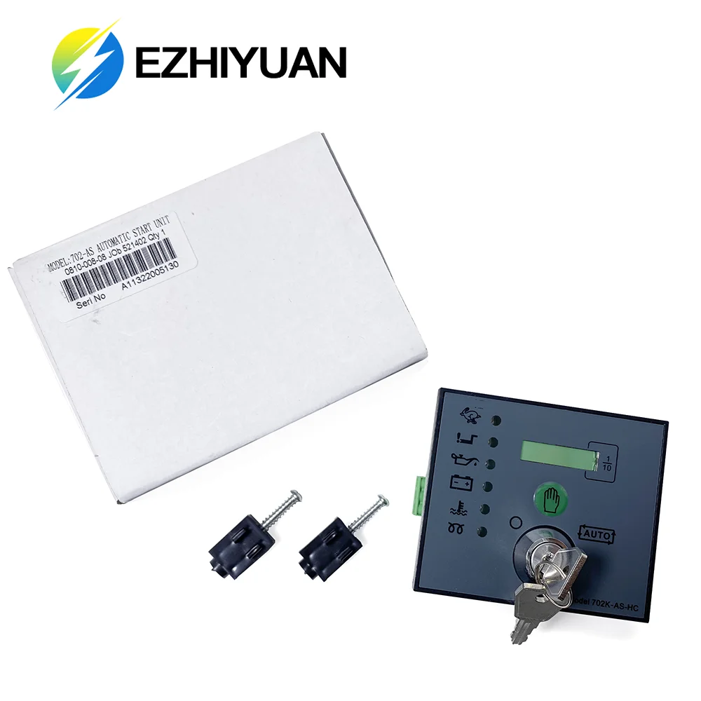 DSE 702K-AS 702AS مفتاح بدء وحدة التحكم مولد الديزل لوحة تحكم قبل الحرارة وظيفة المولد لوحة تحكم إلكترونية