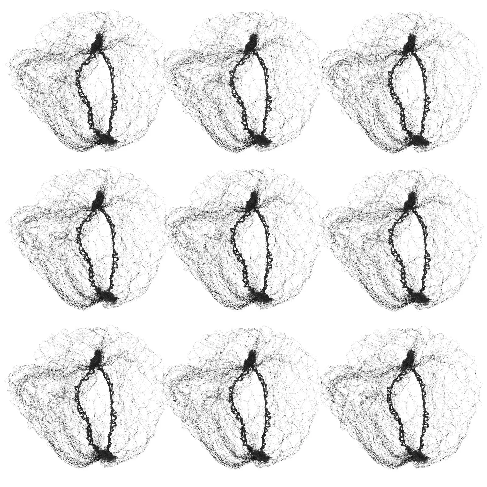 

100Pcs Black Invisible Elastic Nylon Hair Nets Lightweight Breathable Stretchable Hair Bun Net for Dance Ballet Styling