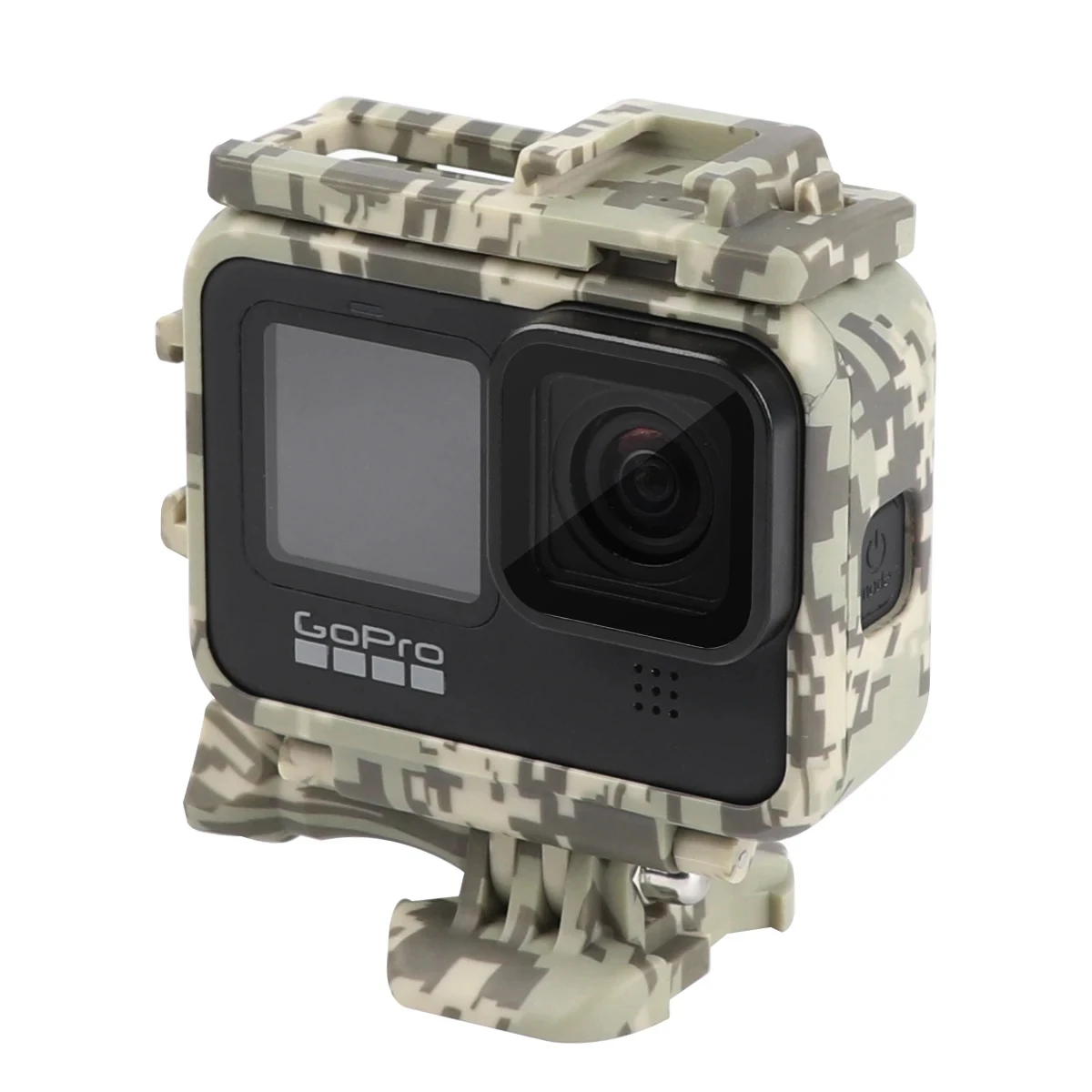 GoProヒーロー用保護カバーフレーム,ハウジング,カモフラージュ,黒,アクションカメラ,アクセサリー,12,10,9,11