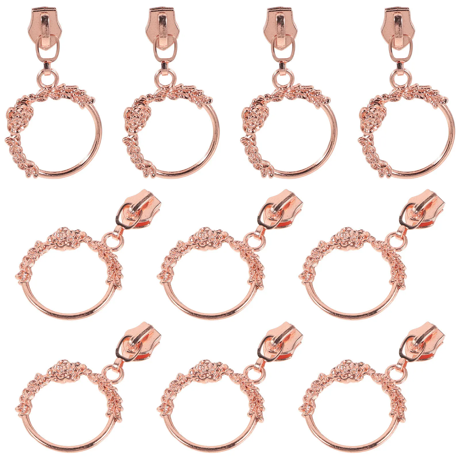

10pcs Universal Zipper Heads Metal Zipper Pulls For Luggage Suitcase Coat Diy Clothing Repair Replacement Zinc Alloy Slider