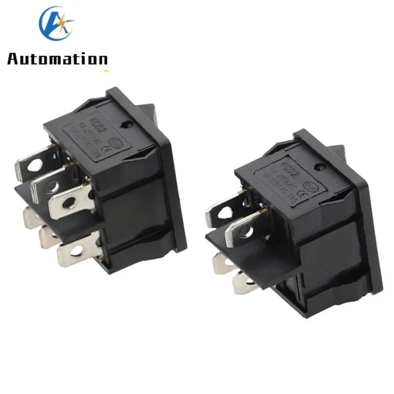 1PC KCD5 21x24mm 21*24mm Rocker Switches Kit 4 Pin 6Pin 2 / 3 Position 6A/12A 250VAC ON-OFF ON-OFF-ON