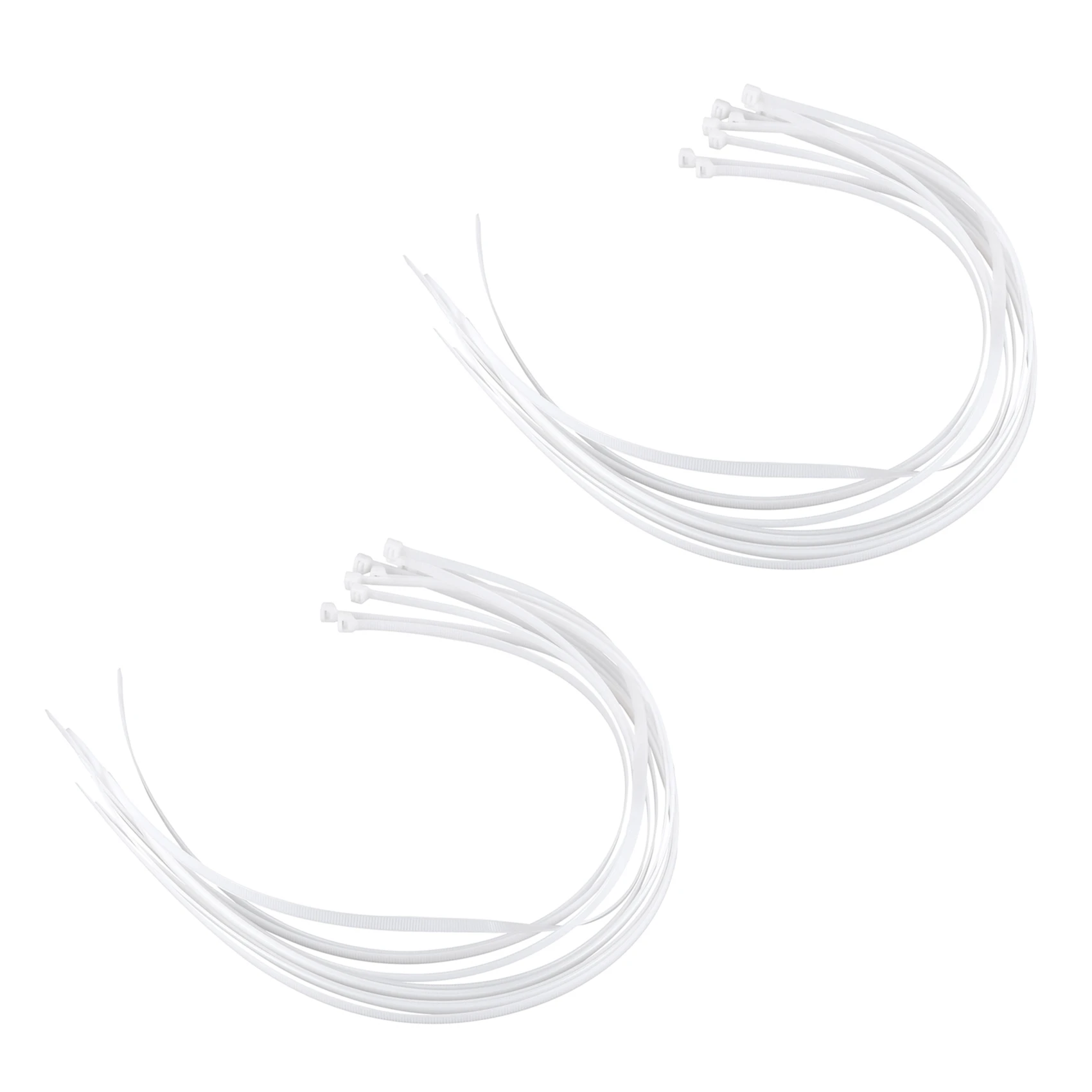 AT05-20X Extra Long 76Cm Cable Ties White Zip Wraps