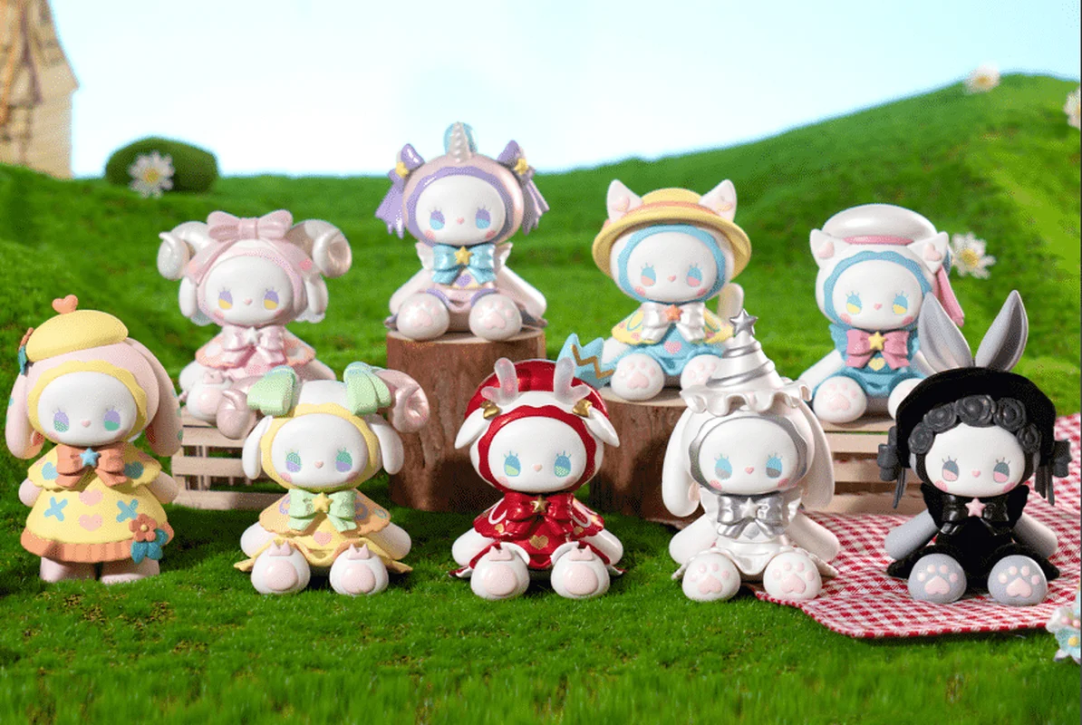 

Authentic Emma Secret Forest Garden Party Surprise Blind Box Second Generation Gift Black Velvet Figurine Cute Girl Heart Toy