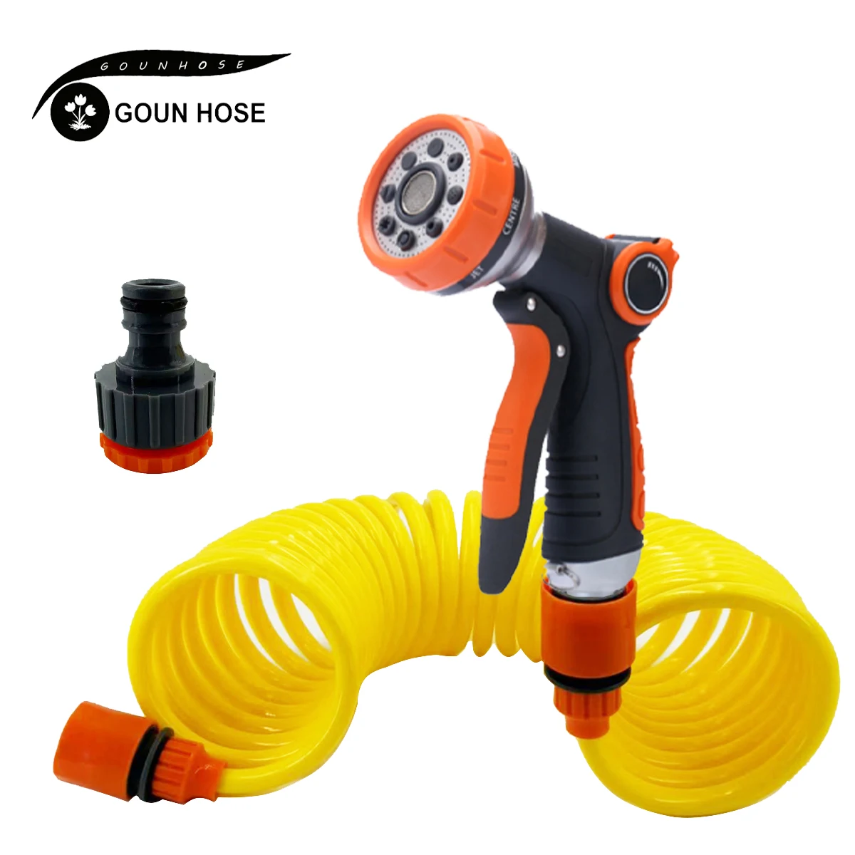 

Садовый поливочный шланг, многофункциональный водяной пистолет для мойки автомобилей, гибкий и растягивающийся шланг из ЭВА, подходит для орошения газонов