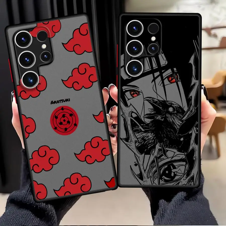 Funda blanda de Anime japonés Cloud Itachi para Samsung Galaxy S23 Ultra S24 S22 Plus S8 Note 20 10 S9 S25 S20 S21 FE