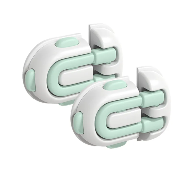 2 buah kunci pengaman anak kunci laci pelindung bayi anti-jepit tangan multi-fungsi anti-pembuka selot pintu lemari kulkas