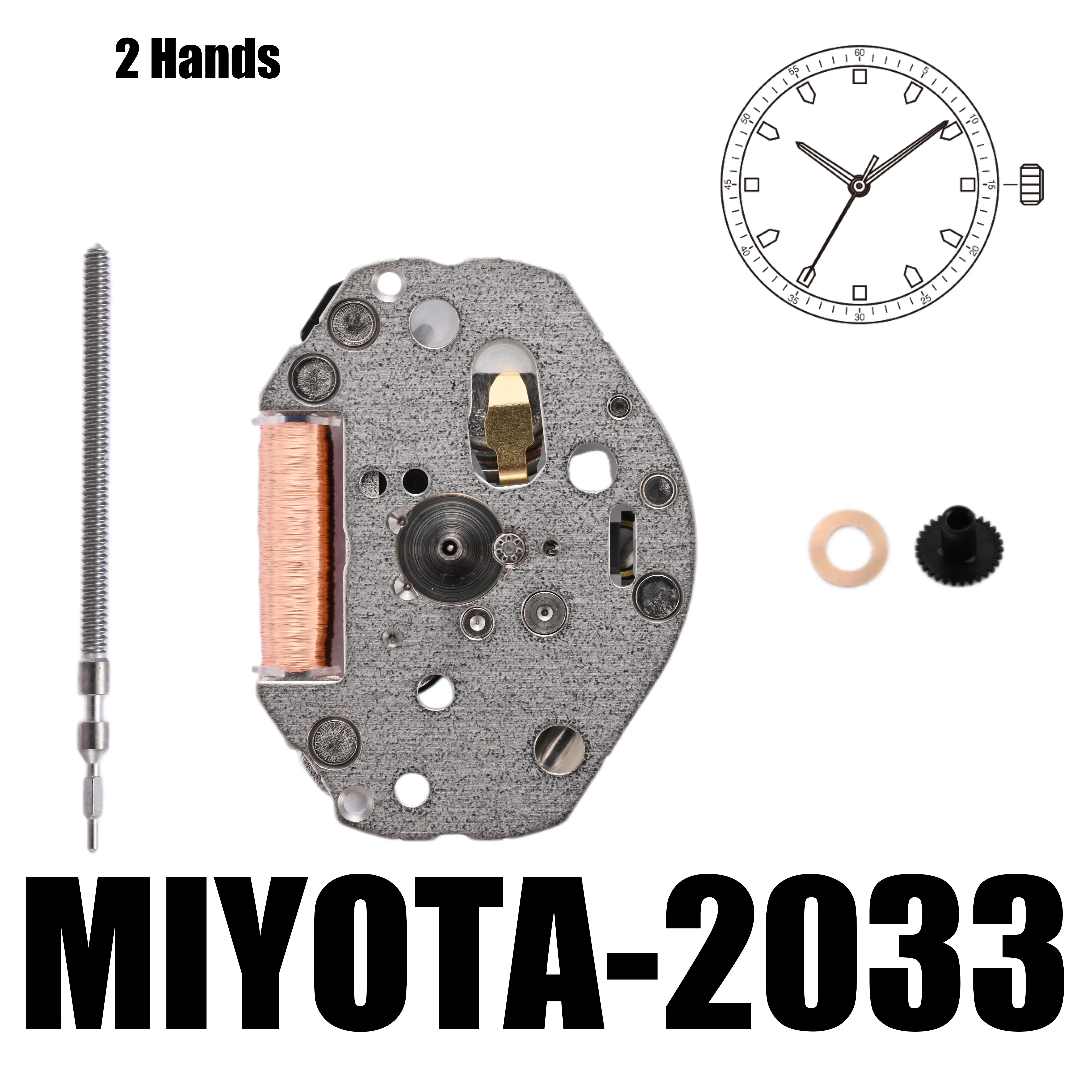 

MIYOTA 2033 Standard｜Movements MIYOTA Watch Movement Cal.2033/3 Hands Standard Movement.Size:6 3/4×8''' Heigh:3.15mm