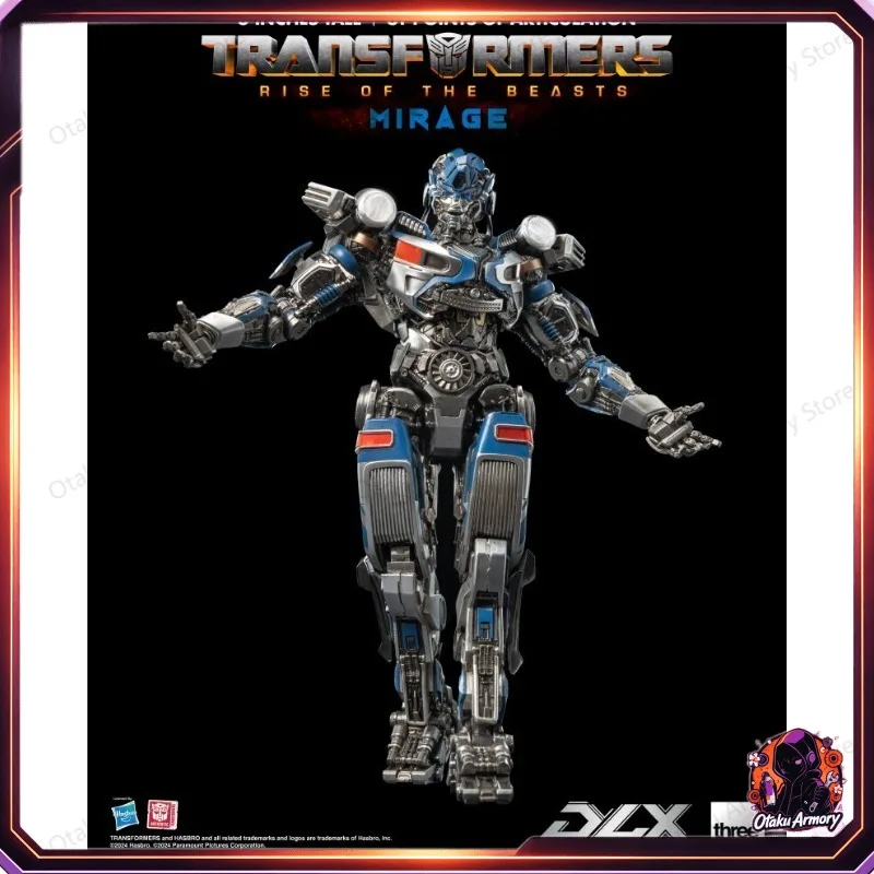 (In Stock) Threezero DLX Transformers Rise of The Beasts Mirage Autobot Diecast LED Action Figure Collectible Model for Hobby