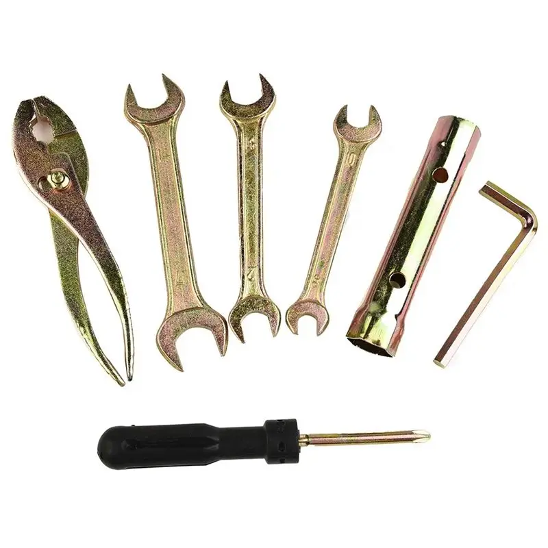

Portable 7Pcs Motorcycle Universal Repair Tool Set Screwdriver Pliers Sleeve Wrenches Kits Motorcycle Tool Kit