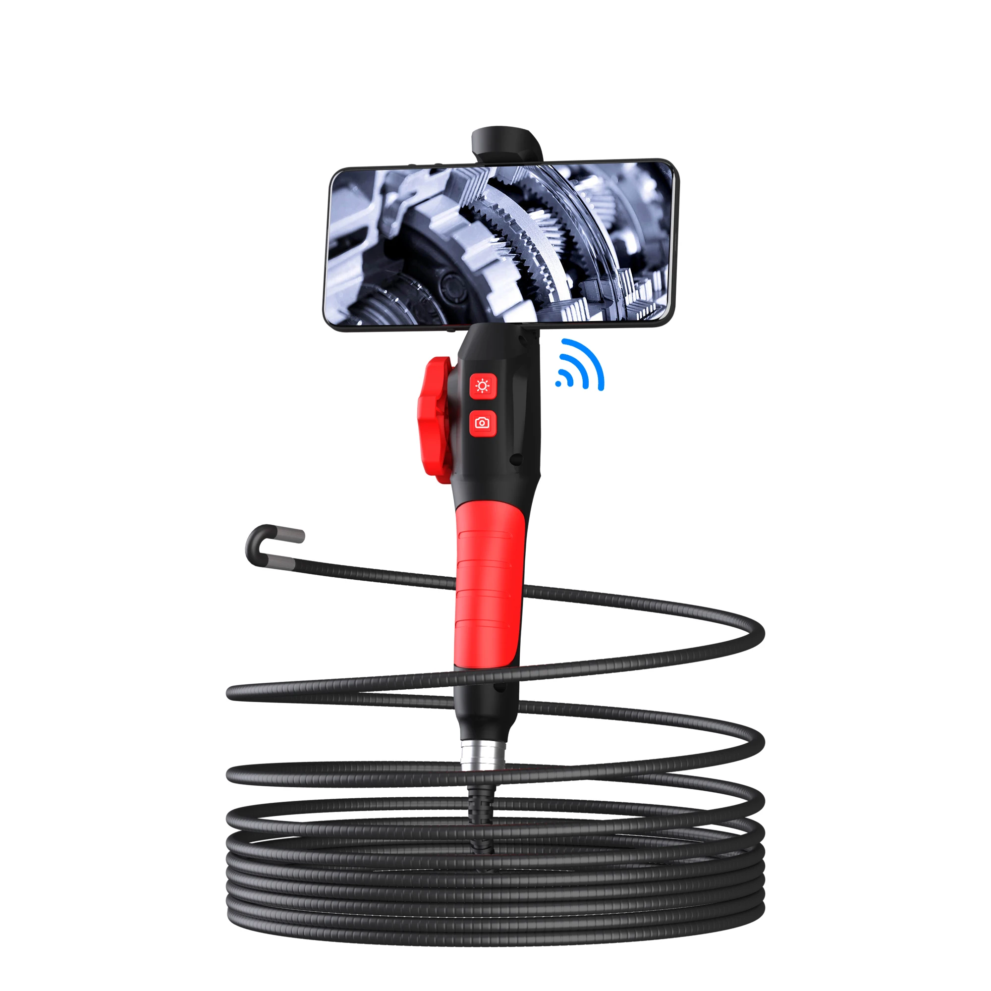 

6mm WIFI Endoscope 2MP 2Way Articulate 180Degree Steering Rotation Steering Industrial Endoscope Inspection Microscope Camera