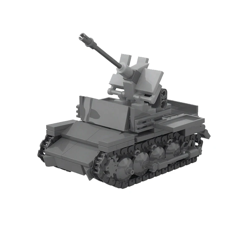 Military Anti-Aircraft Gun Model MOC Building Bricks War Equipment Style Modular Technology Gifts Holiday Assemble Toys Suit