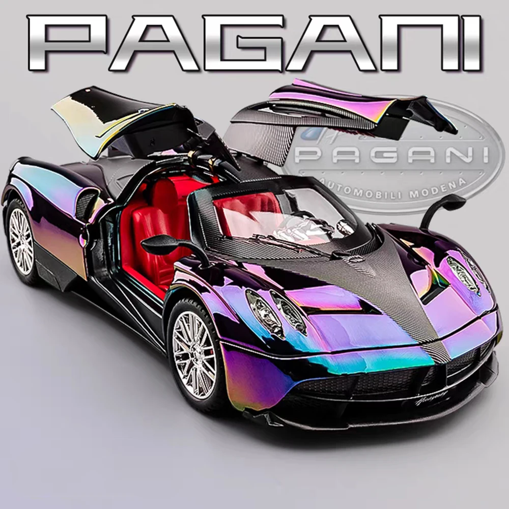 1:24 alliage Pagani Huayra dynastie BC jouets voitures modèles miniatures retirer la lumière son pneus en caoutchouc Supercar enfant en bas âge enfants cadeaux