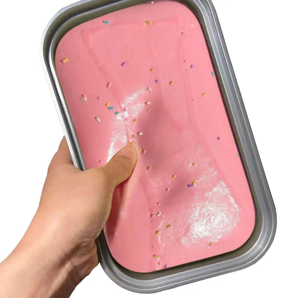 Solid Slime Soft Toy Slow Rise Sticky Rebound Box Cake Simulation Bread Squeeze Butter Ice Cream Cheese Anti Stress Toy