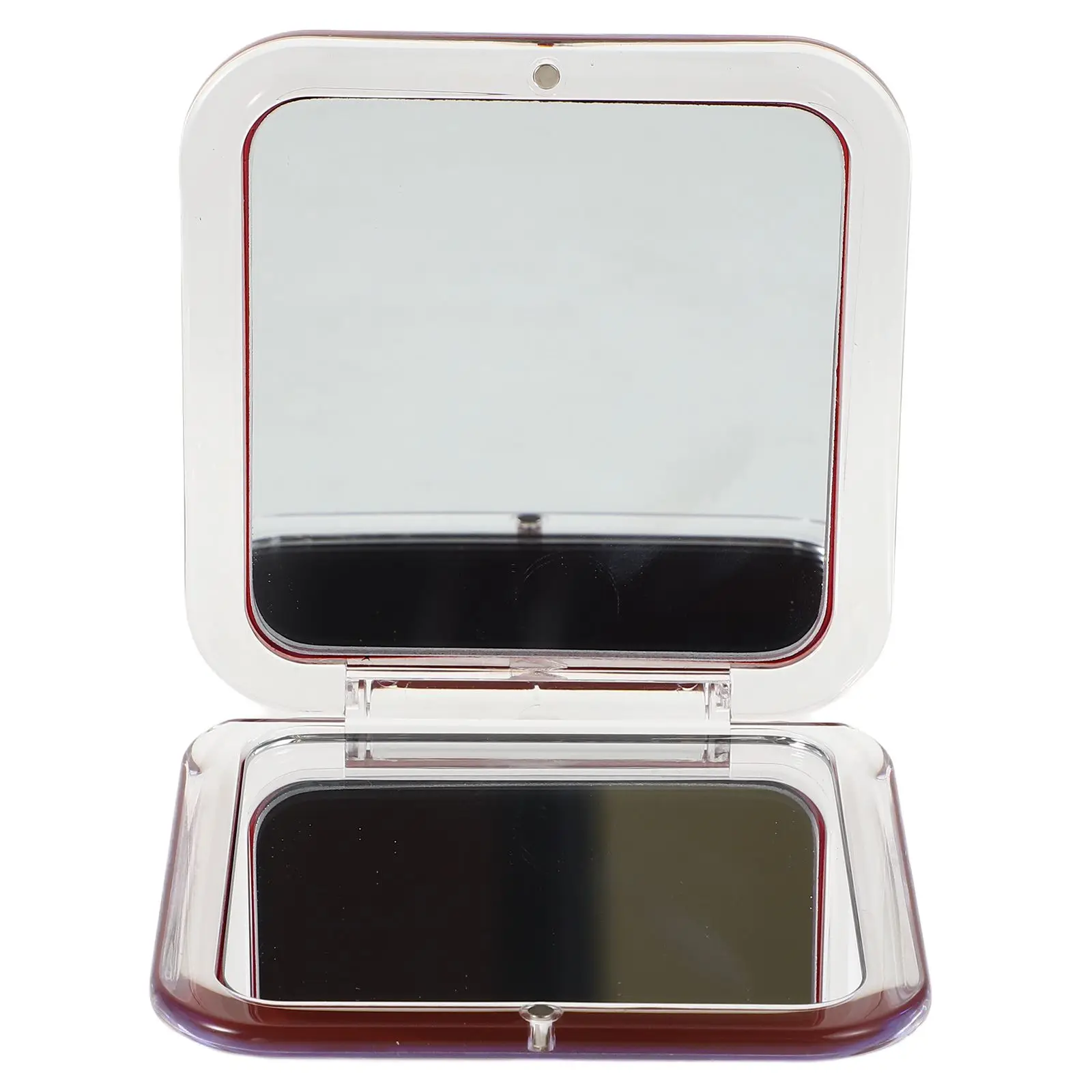 Mini Square Mirror Make up Folding Foldable Small Compact Beauty Essential Travel