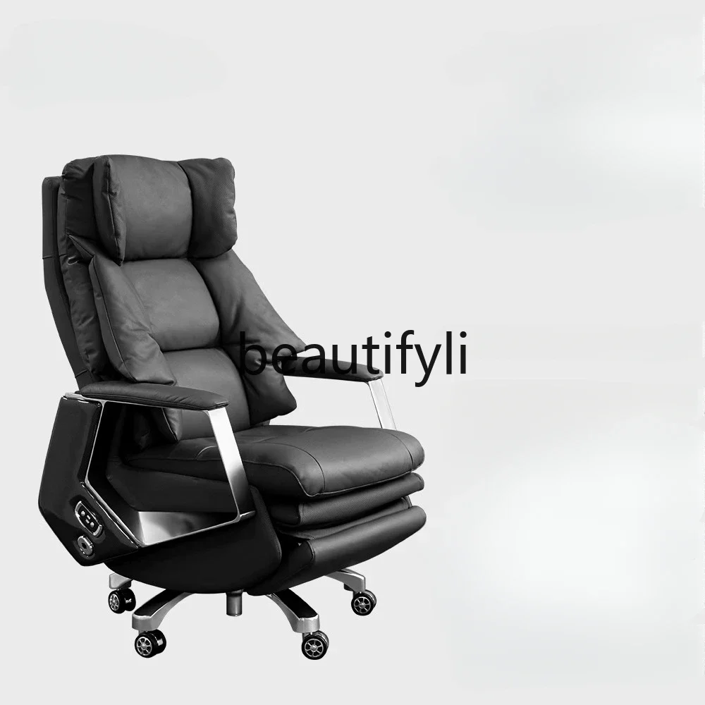 

Electric boss chair lunch break reclining massage chair leather study chair