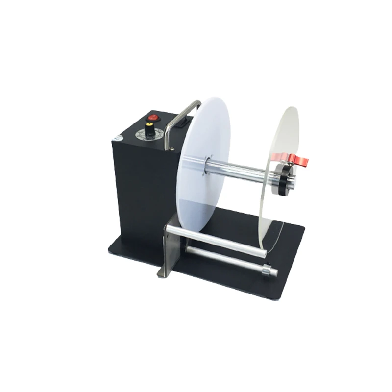 Single/Double Gear Rewinders Label Recycling Machine Adjustable Speed Barcode Rewinding Machine