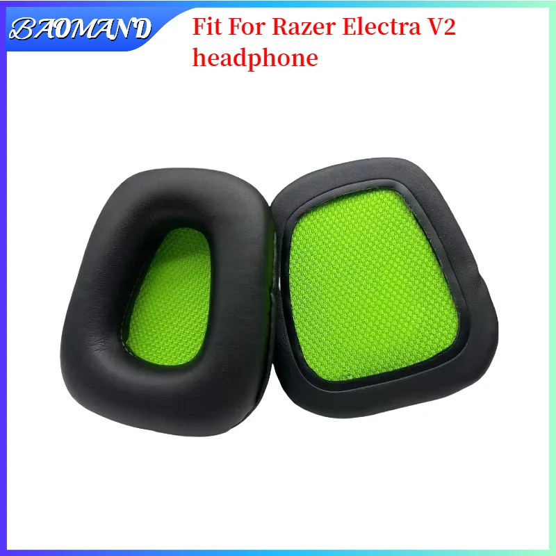 

BAOMAND Replacement Earpads For Razer Electra V2 Earmuffs Ultra-soft Sponge Cushion Cover Repair Parts Headphone