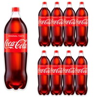 Coca-Cola Carbonated drink 2 L x 8 pieces