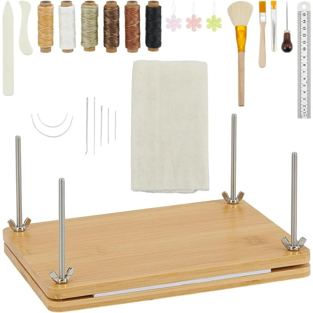 

Bookbinding Kits Book Press Kit Book Binding Press Set Portable Handmade Book Binding Starter Tools Set Bone Folder