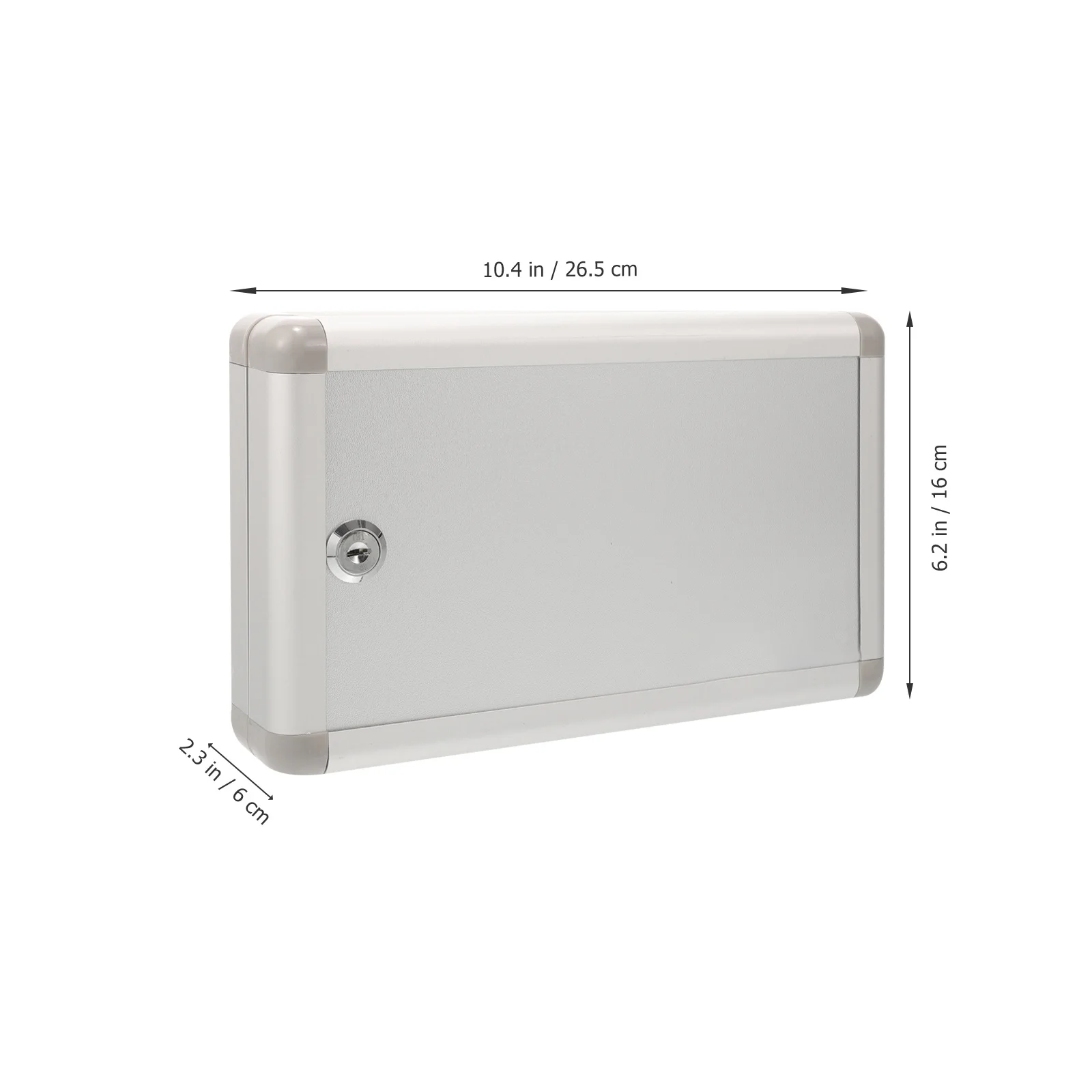 KICHOUSE Wall Mounted Key Box Organizer Lockable Storage Cabinet for Home Office