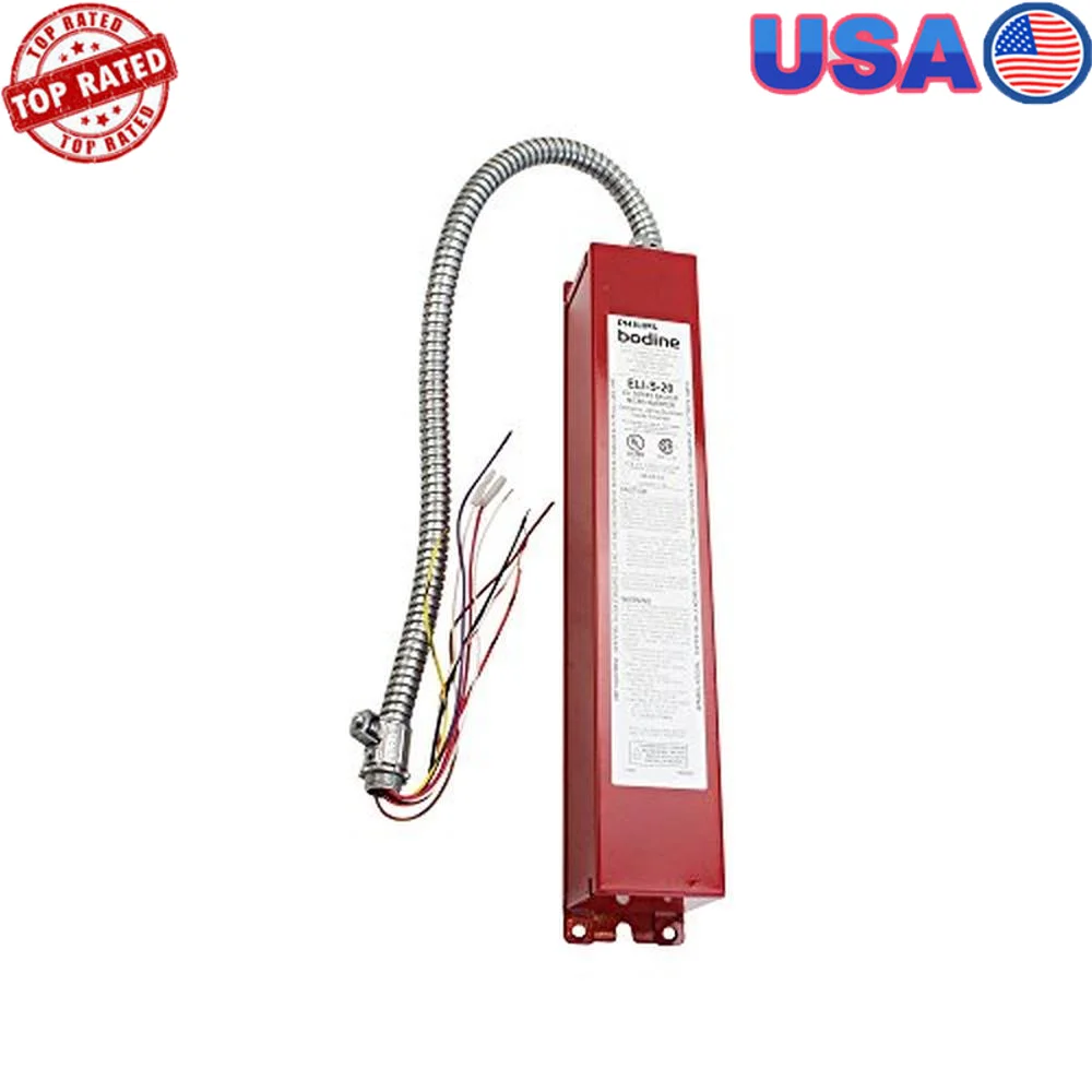 Emergency Ballast Lighting Inverters 120/277 VAC 60Hz Fused Output Load Connections LED Chargin Indicator Light 90 Minute Run