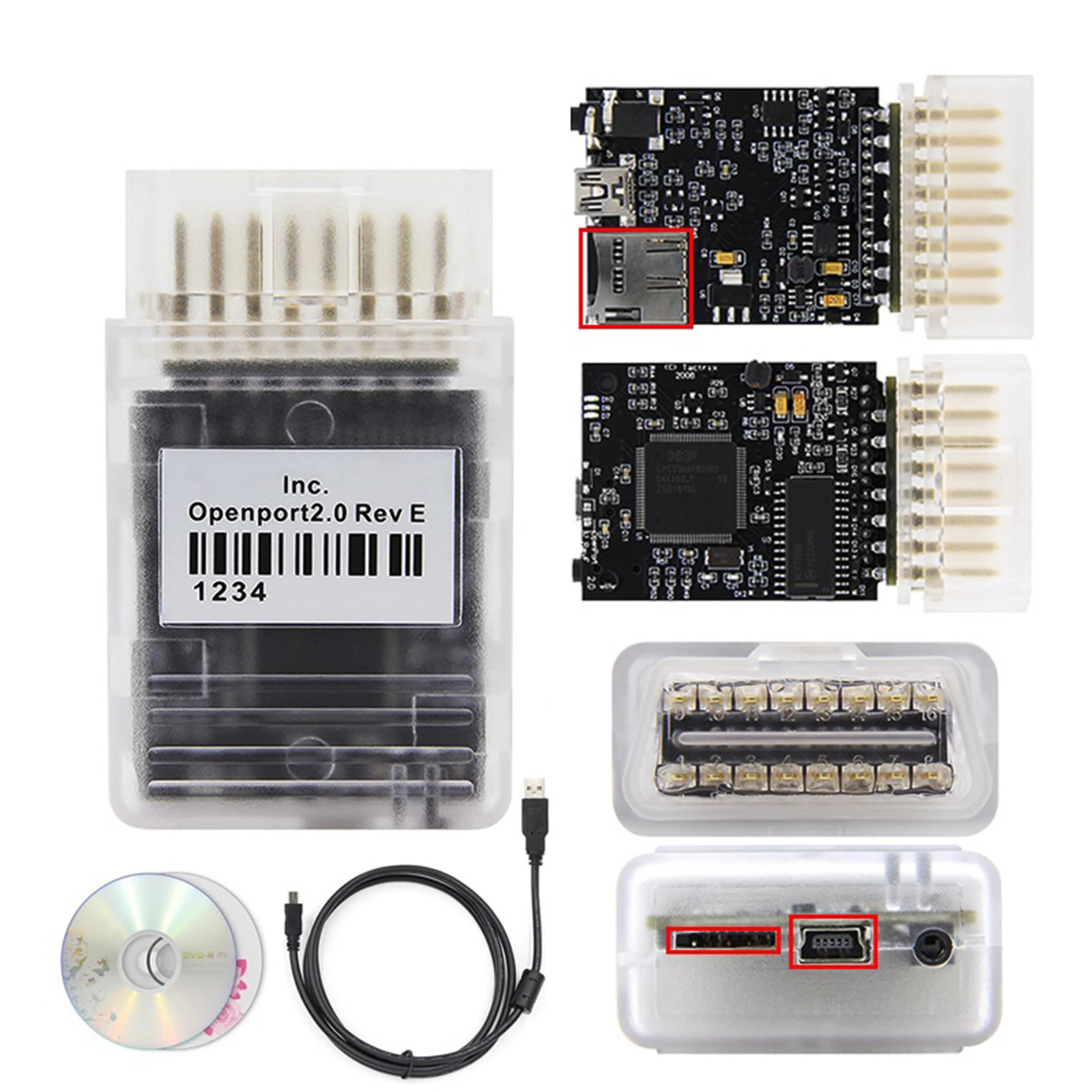 

Tactrix Openport 2.0+ECUFLASH ECU Chip Tuning Tool ECU Flash Cable for Toyota Jaguar LandRover Diagnose