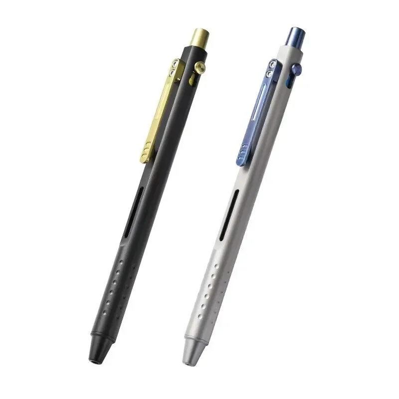 FEGVE EDC Titanium Ballpoint Pen Signature Writing Pocket Pen Business Office Gift