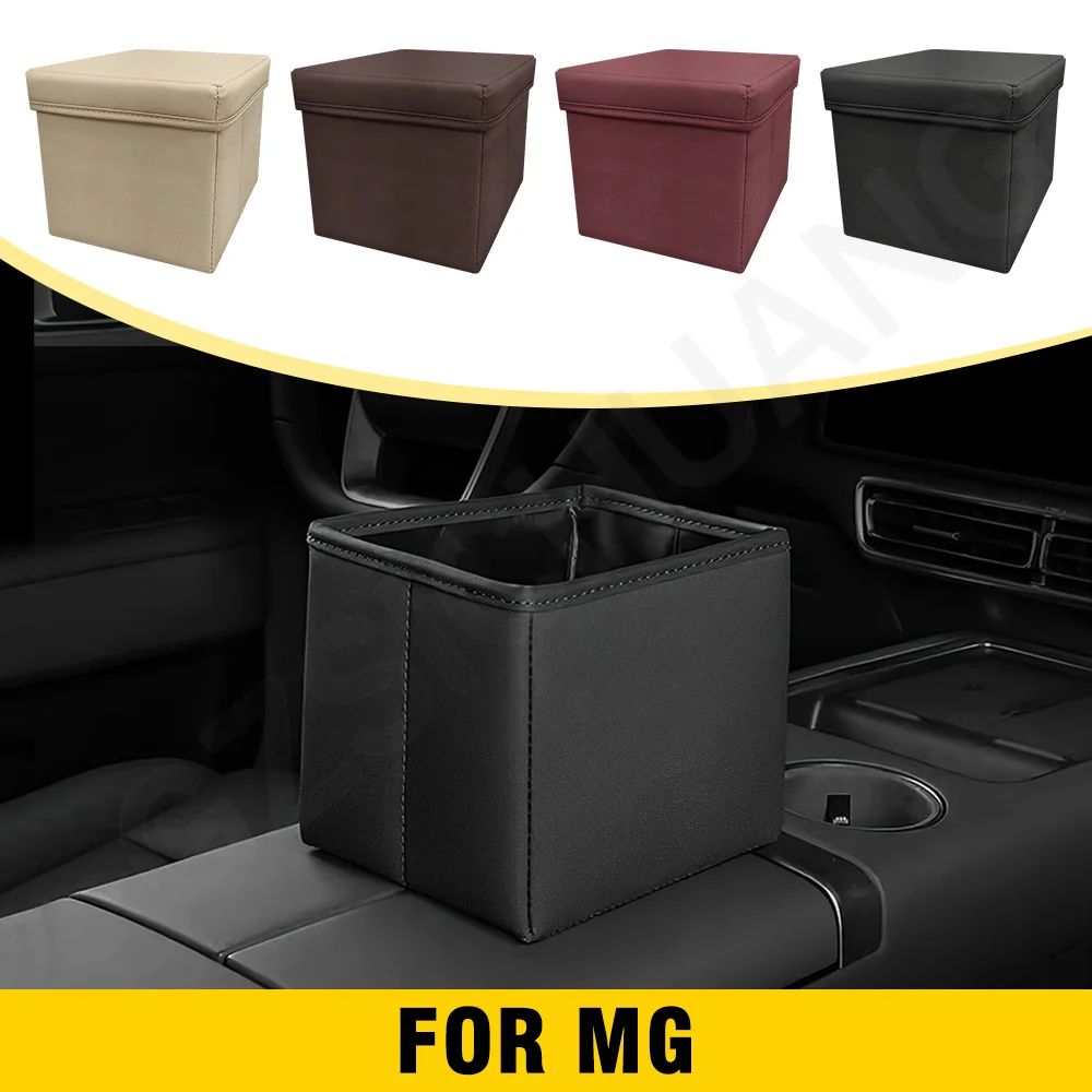 

Car Garbage Bin Foldable Waterproof Trash Can For MG 6 350 550 ZT ZS HS GS 3 TF 5 RX5 ZR GT 2022 2023 2024 Interior Accessories